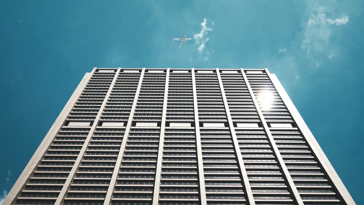 Glare reduction window film government building Philadelphia