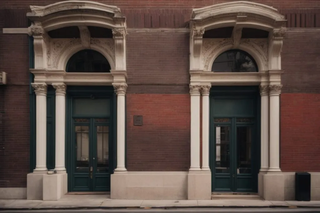 Historic Philadelphia building with custom window films, UV protection
