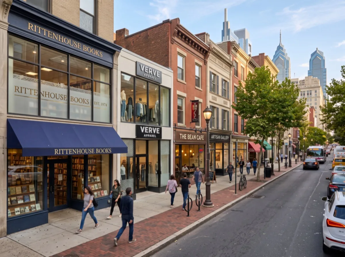 Philadelphia commercial storefront with security window film installed