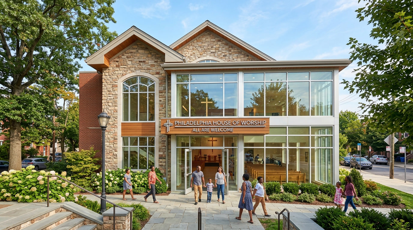 Houses of Worship with ballistic resistant security film in Philadelphia