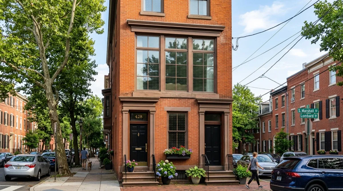 Bird-safe glass film on Philadelphia residential building near Wissahickon