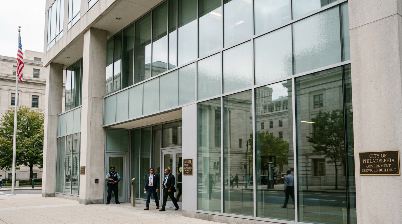 Madico Clearshield blast mitigation film for Philadelphia government building