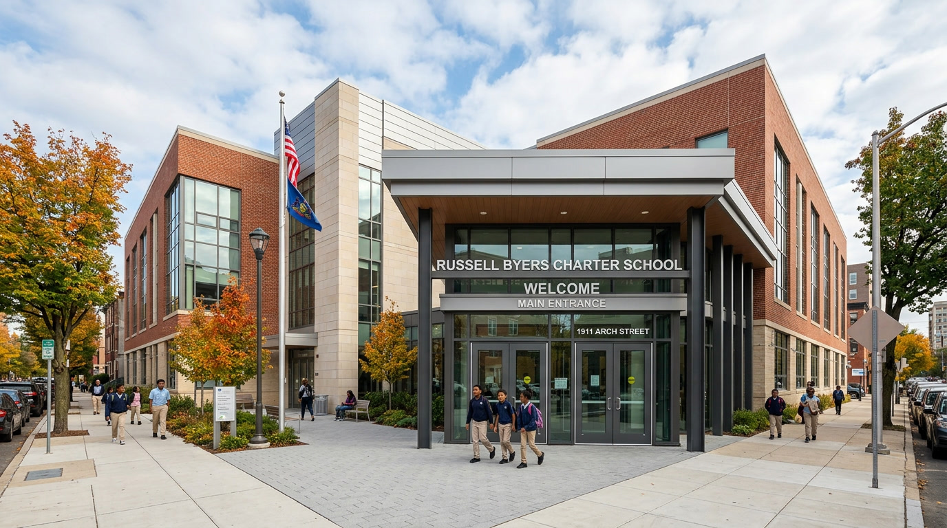 School entrance security film — Northeast Philadelphia