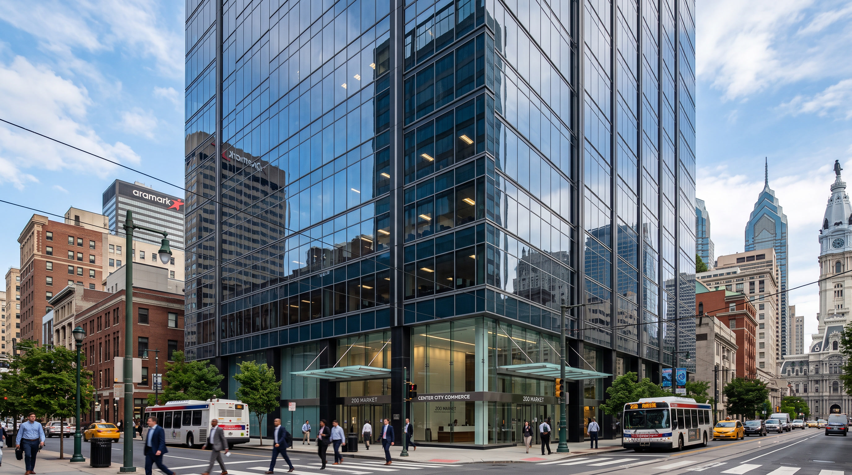 Old City Philadelphia storefront glass protected with C-Bond and security film