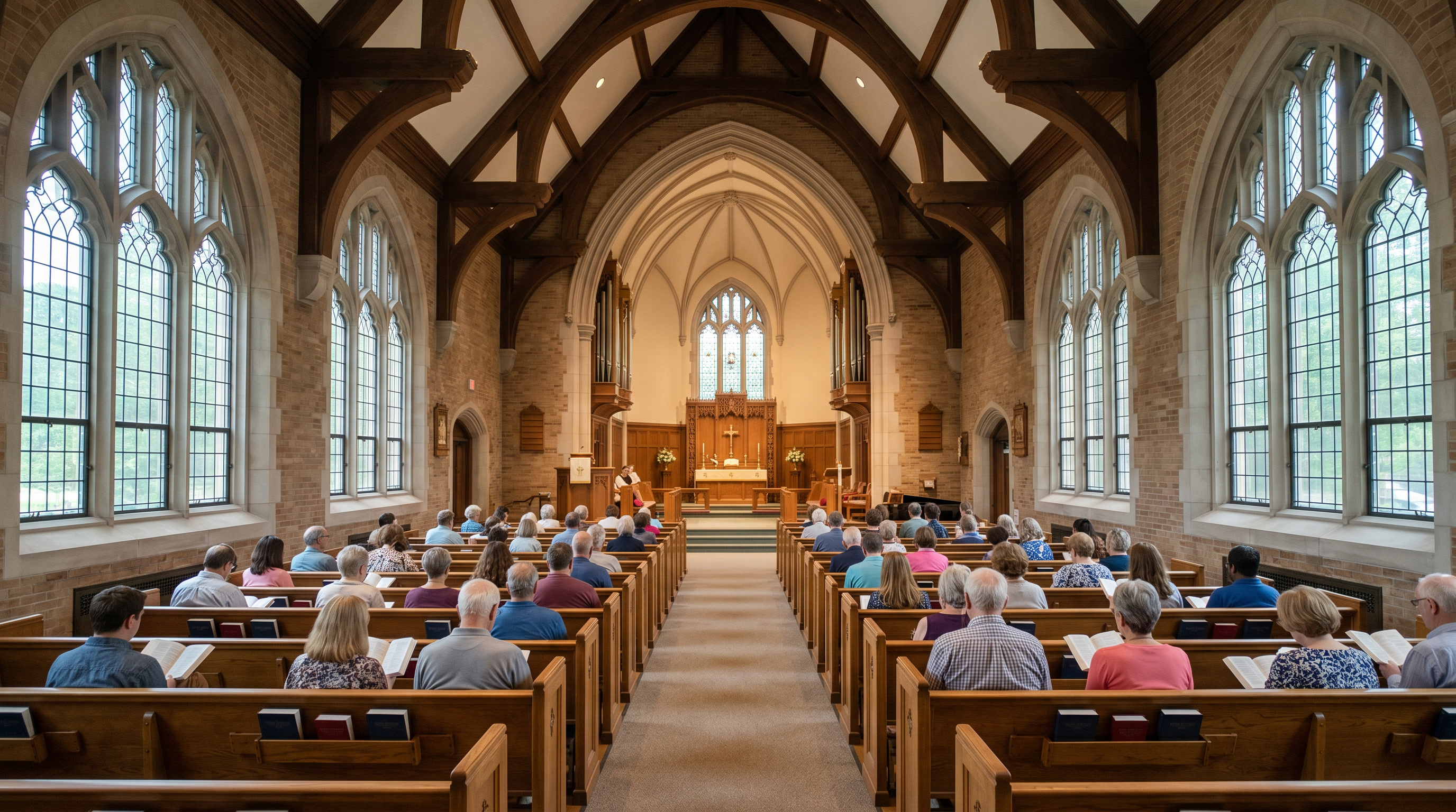 Solar control film in a high-ceiling Philadelphia sanctuary for energy savings Solar control film in a high-ceiling Philadelphia sanctuary for energy savings