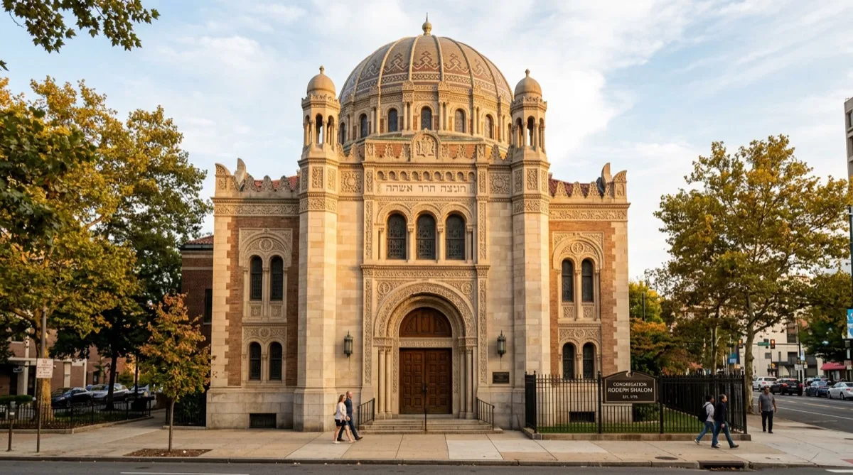Philadelphia synagogue and house of worship with landmark-compliant window film