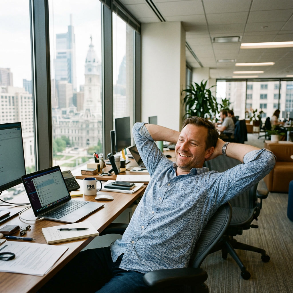 David L., Center City office manager - glare reduction window film Philadelphia commercial customer review