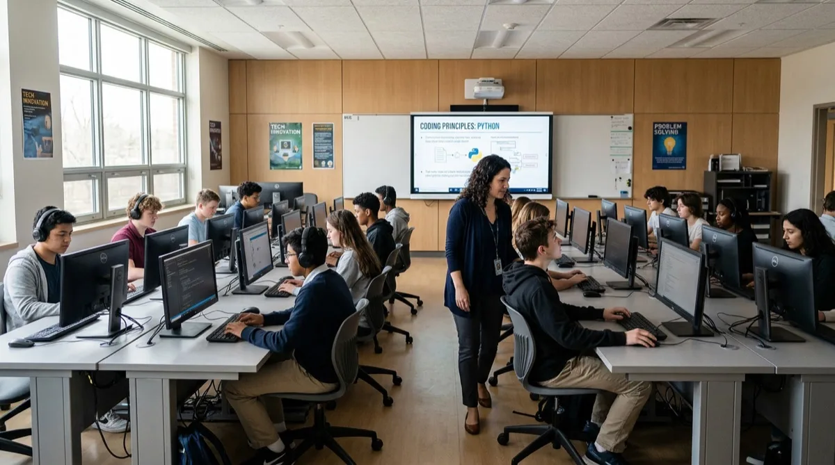 Philadelphia classroom smartboard visible after glare reduction window film