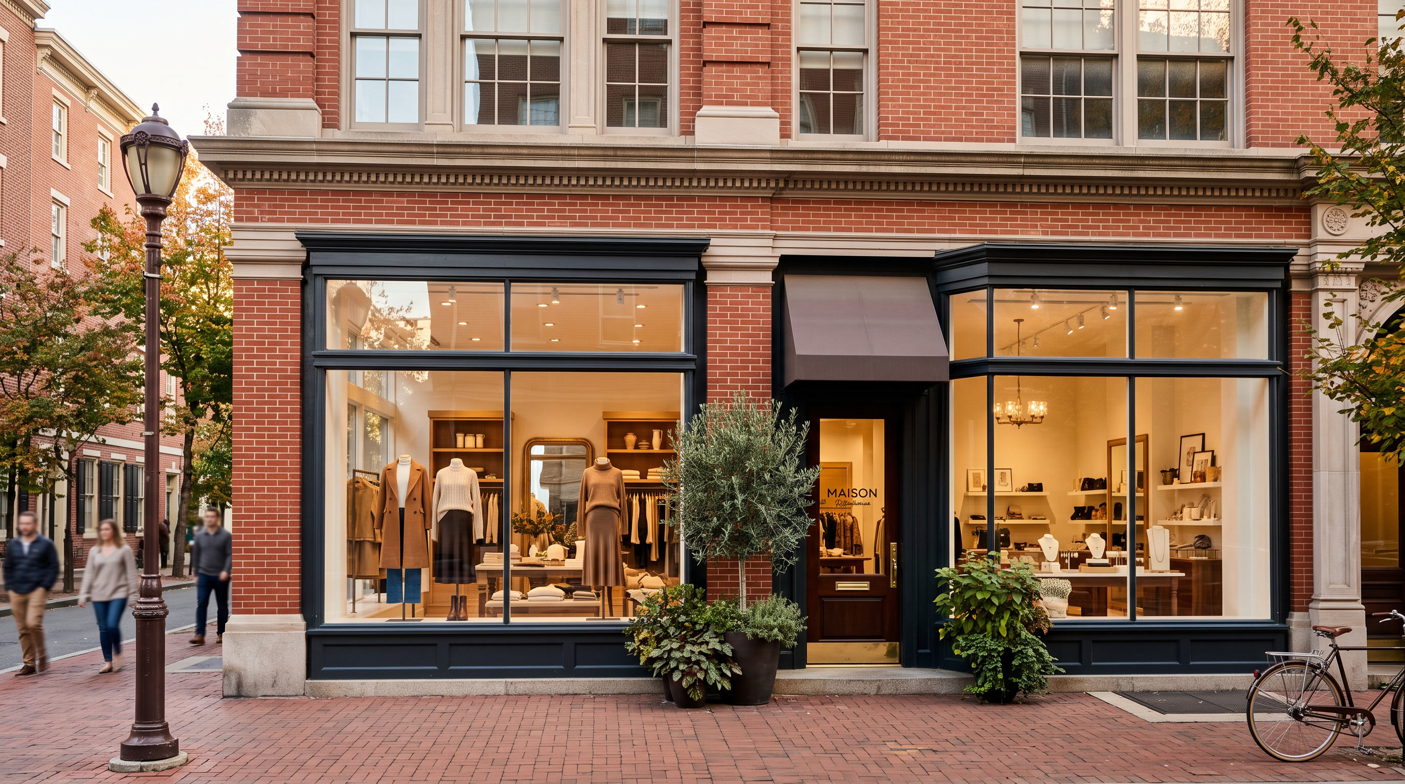 Philadelphia retail storefront with Graffiti Shield protective film on plate glass display windows