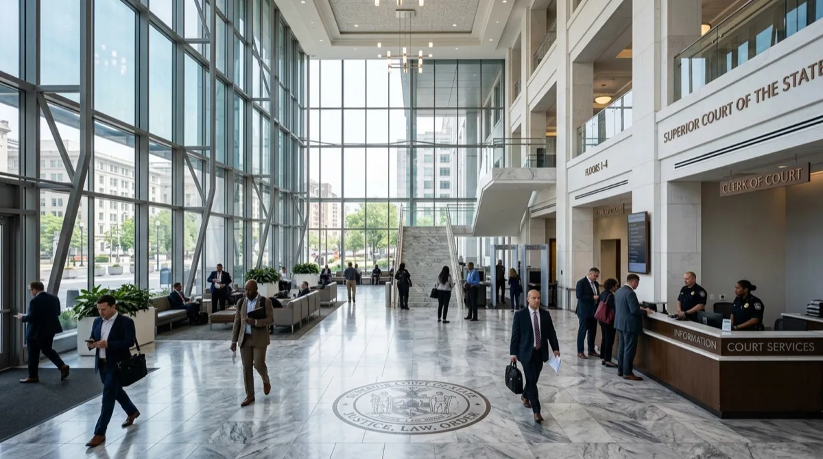 Courthouse legal facility glass with security window film Courthouse legal facility glass with security window film