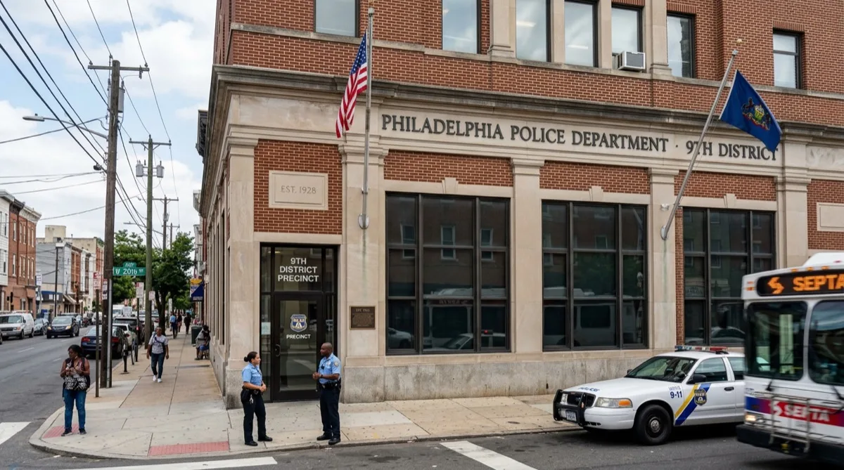Police precinct public safety building with entry security film Police precinct public safety building with entry security film