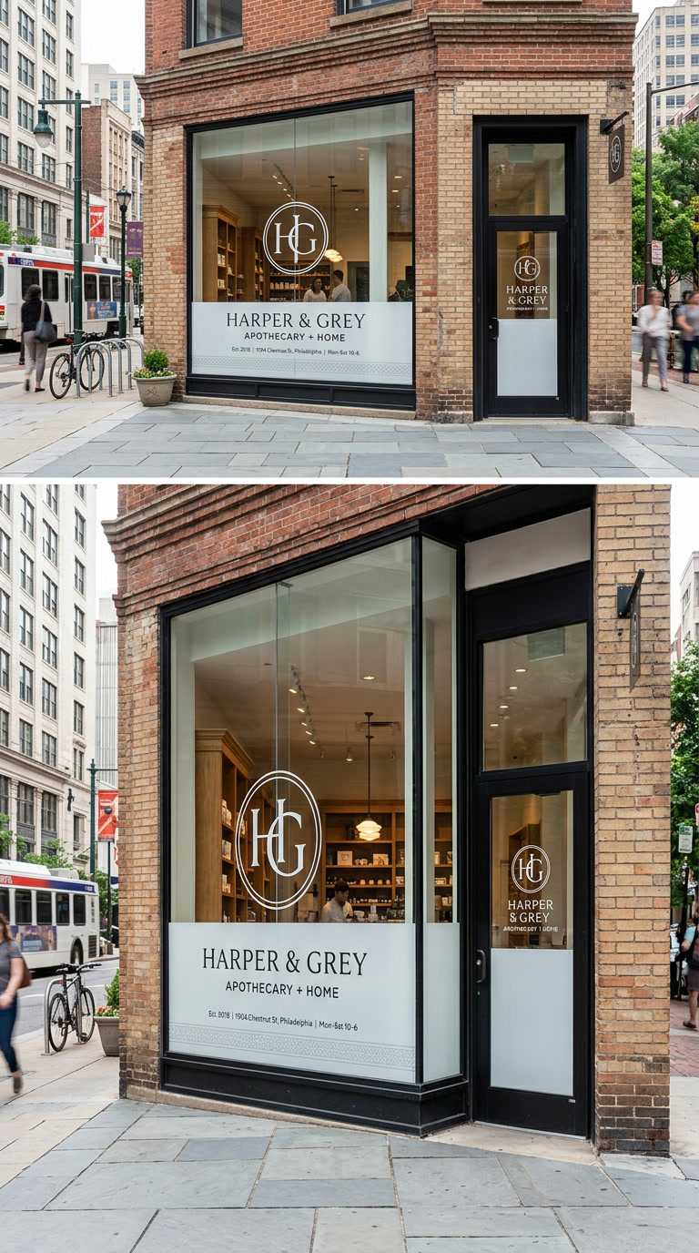HDWhite variable opacity white printed glass film in Philadelphia interior glass