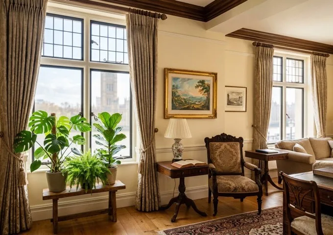 Philadelphia hotel room with UV-blocking window film protecting premium furnishings from sun damage