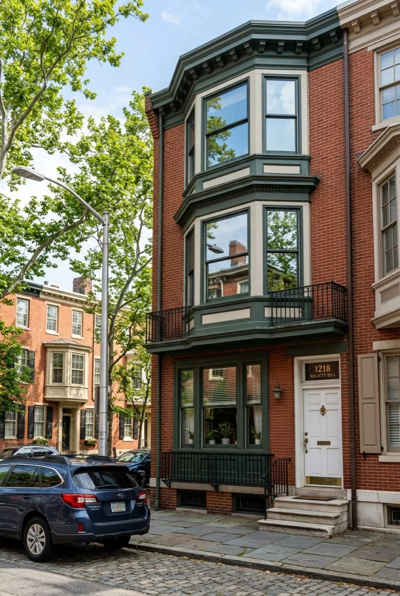 Huper Optik Select Series solar control film on Philadelphia commercial building
