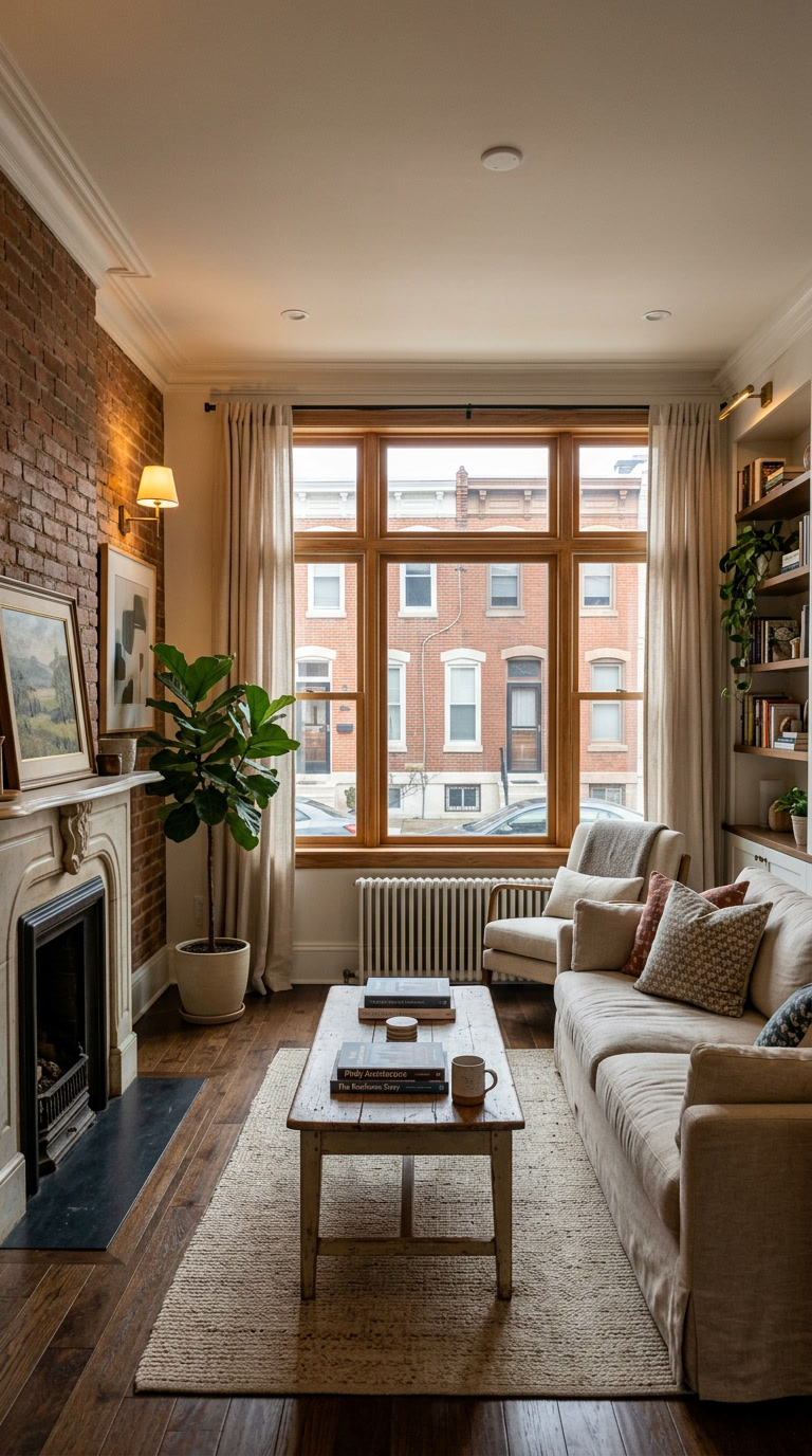Huper Optik Single Layer Ceramic window film on Philadelphia rowhome glass
