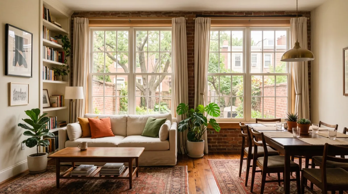 Philadelphia rowhome with Huper Optik Ceramic Series window film