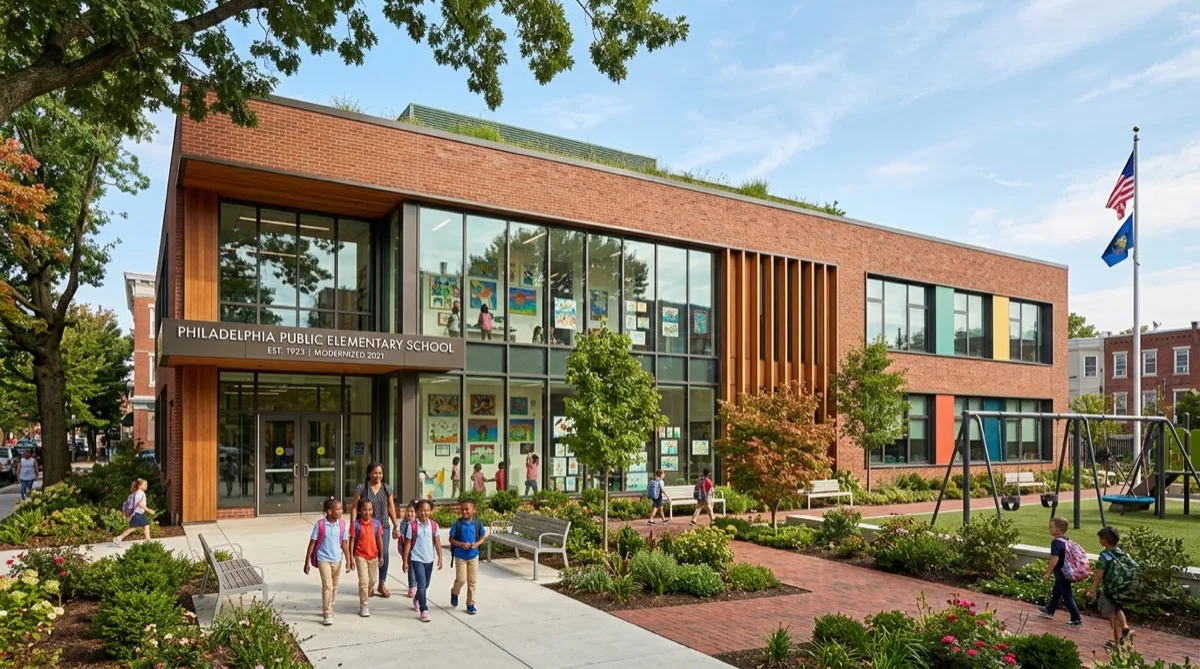 K-12 school classroom windows with school window film in Philadelphia