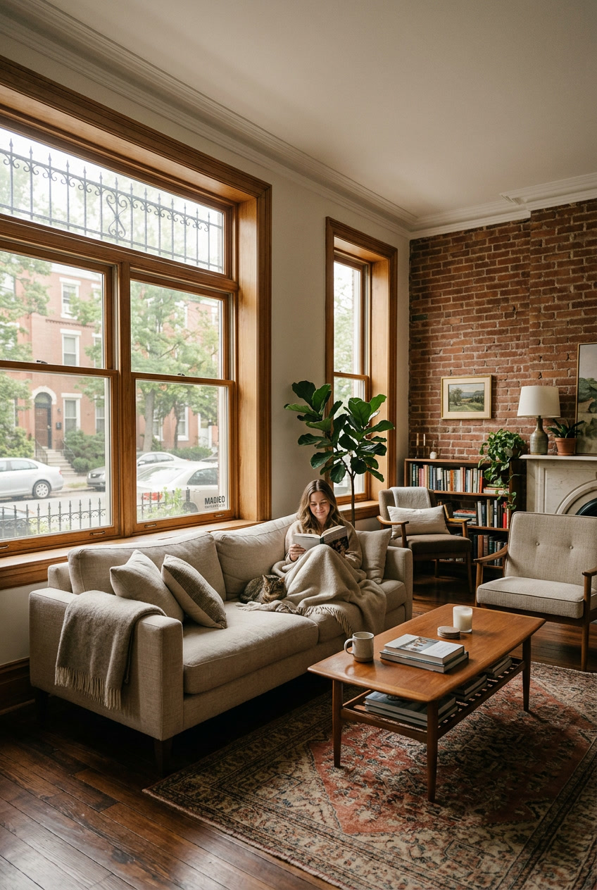 Madico Sunscape window film on Philadelphia rowhome glass