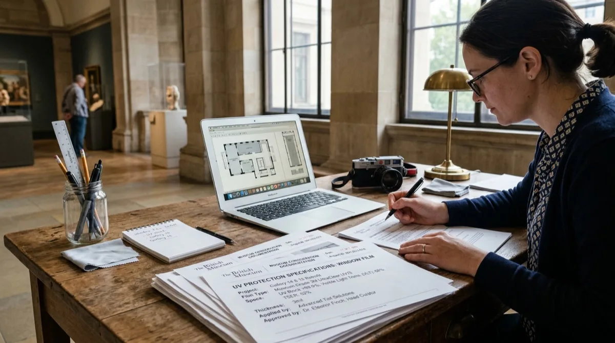 Museum and library window film UV specs conservation data and case study documents Museum and library window film UV specs conservation data and case study documents