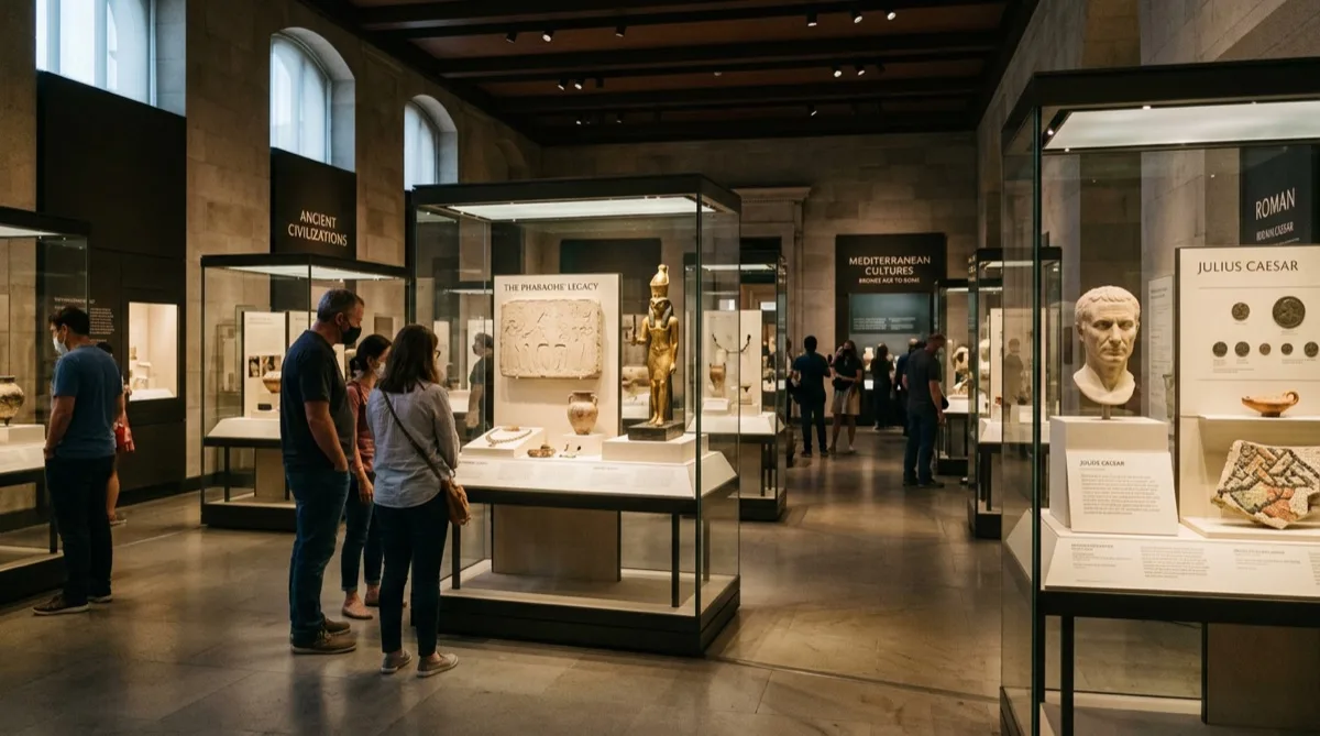 Philadelphia history museum exhibit hall with artifact-protecting UV window film