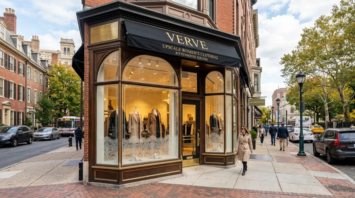Rittenhouse Square boutique after retail window film installation Philadelphia