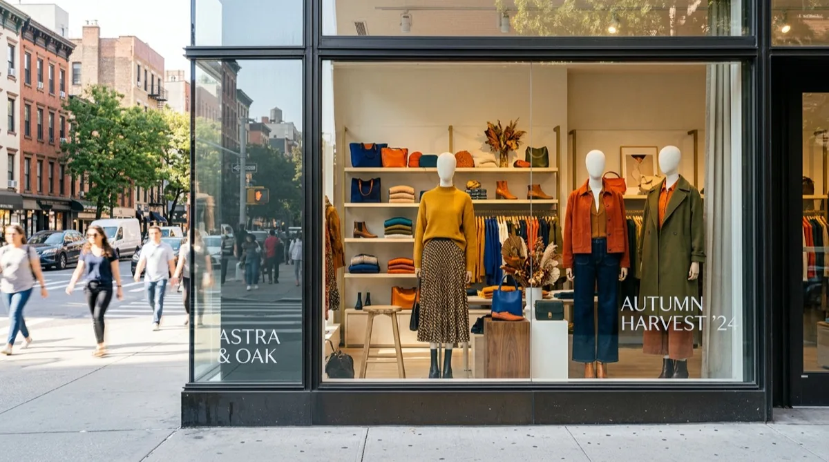Philadelphia retail display window with decorative and solar control window film