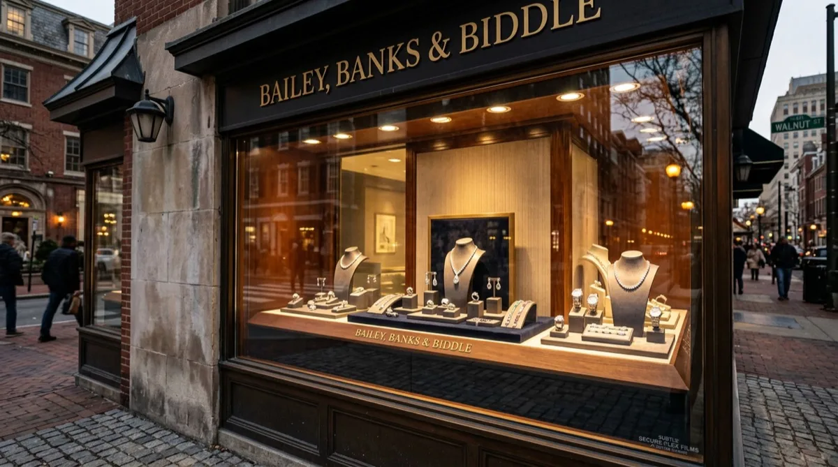 Jewelry store with security window film Philadelphia