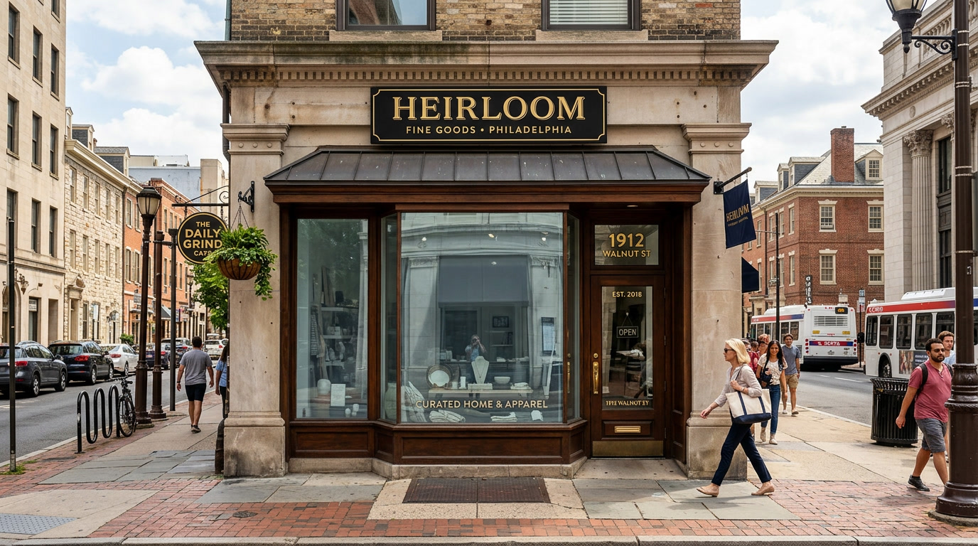 Philadelphia retail storefront with solar control window film