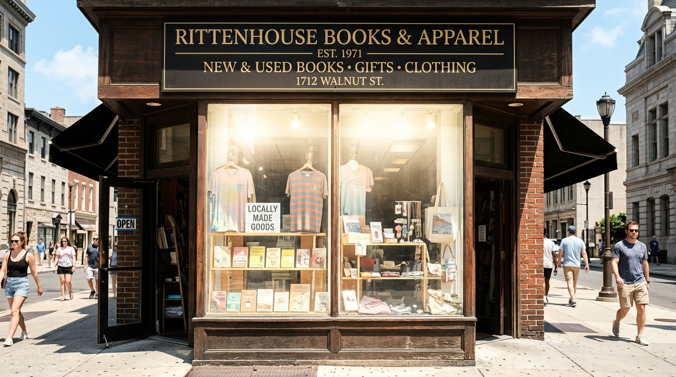 Sunlight streaming through unprotected Philadelphia retail storefront windows