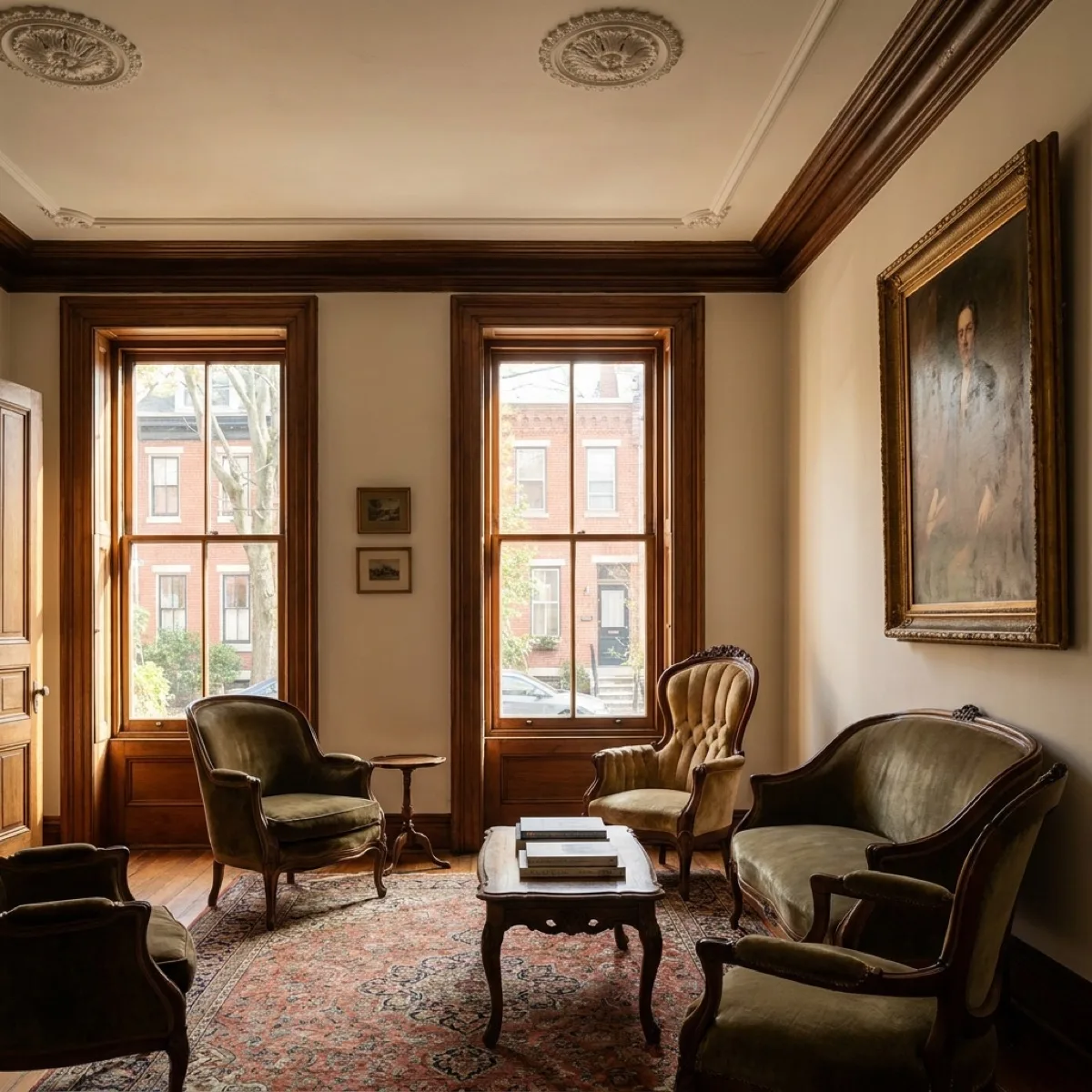 Clear UV protection film for historic Philadelphia home windows