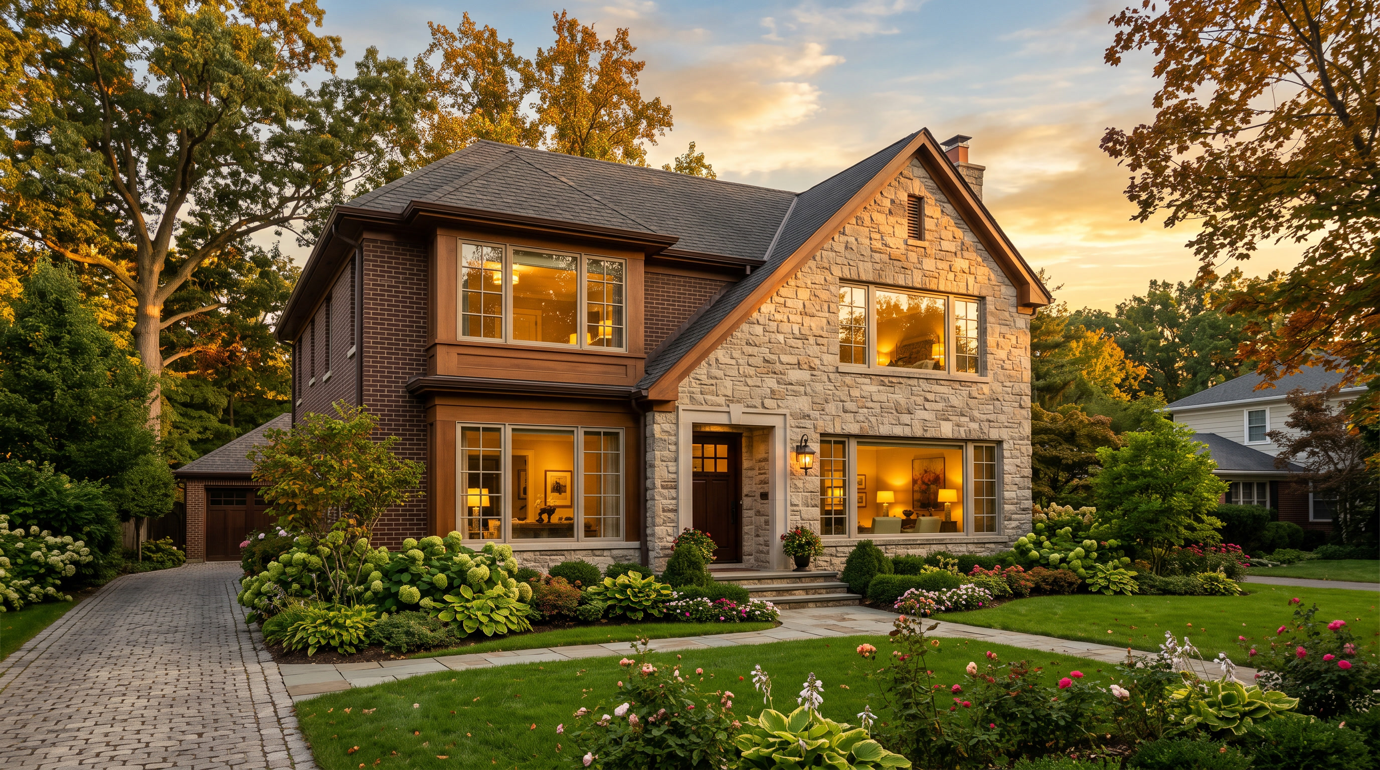 Philadelphia home exterior with residential window film installed
