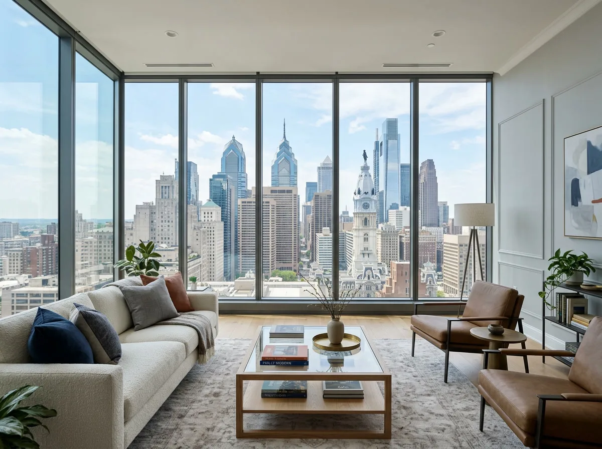 Center City condo with residential window film installed