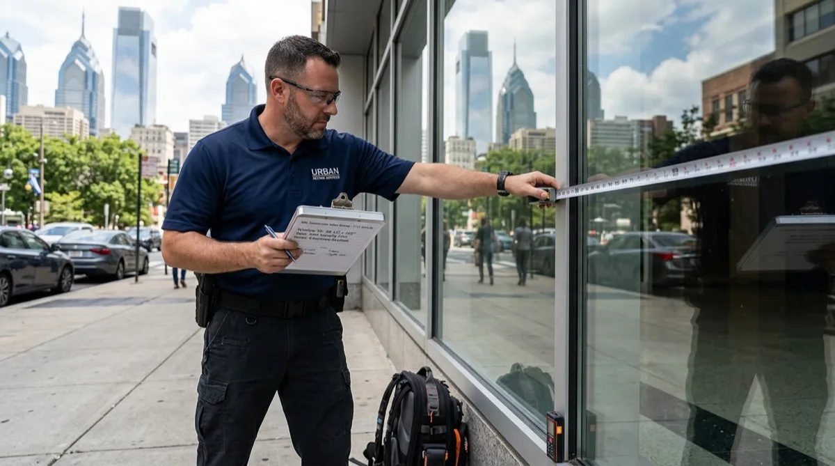 Security window film process for Philadelphia properties