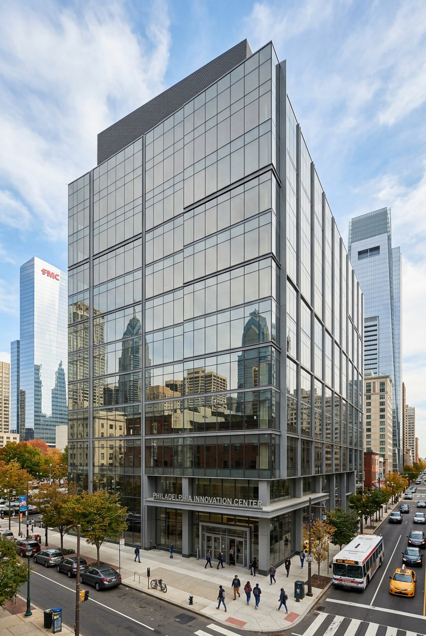 Solar Gard Panorama solar control window film on Philadelphia commercial glass