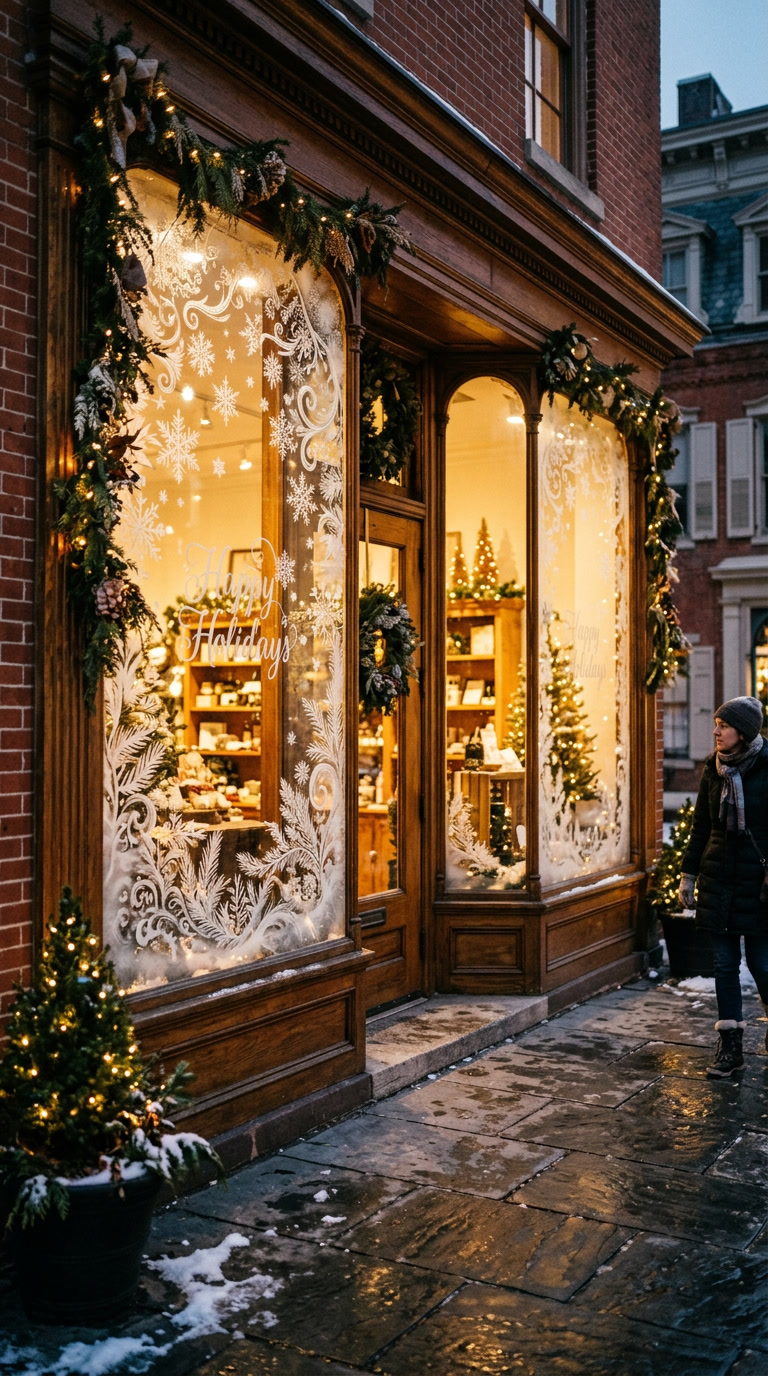 Holiday window film Philadelphia