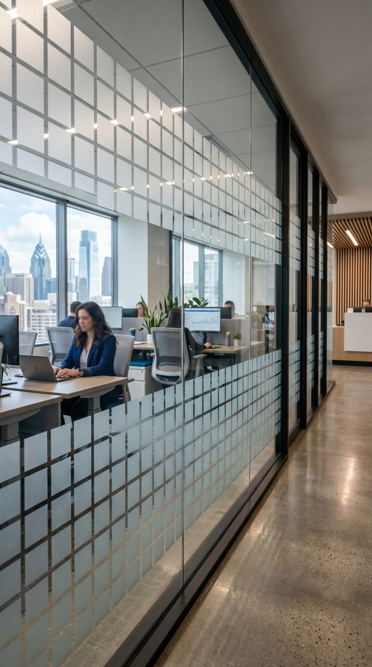 Squares window film Philadelphia
