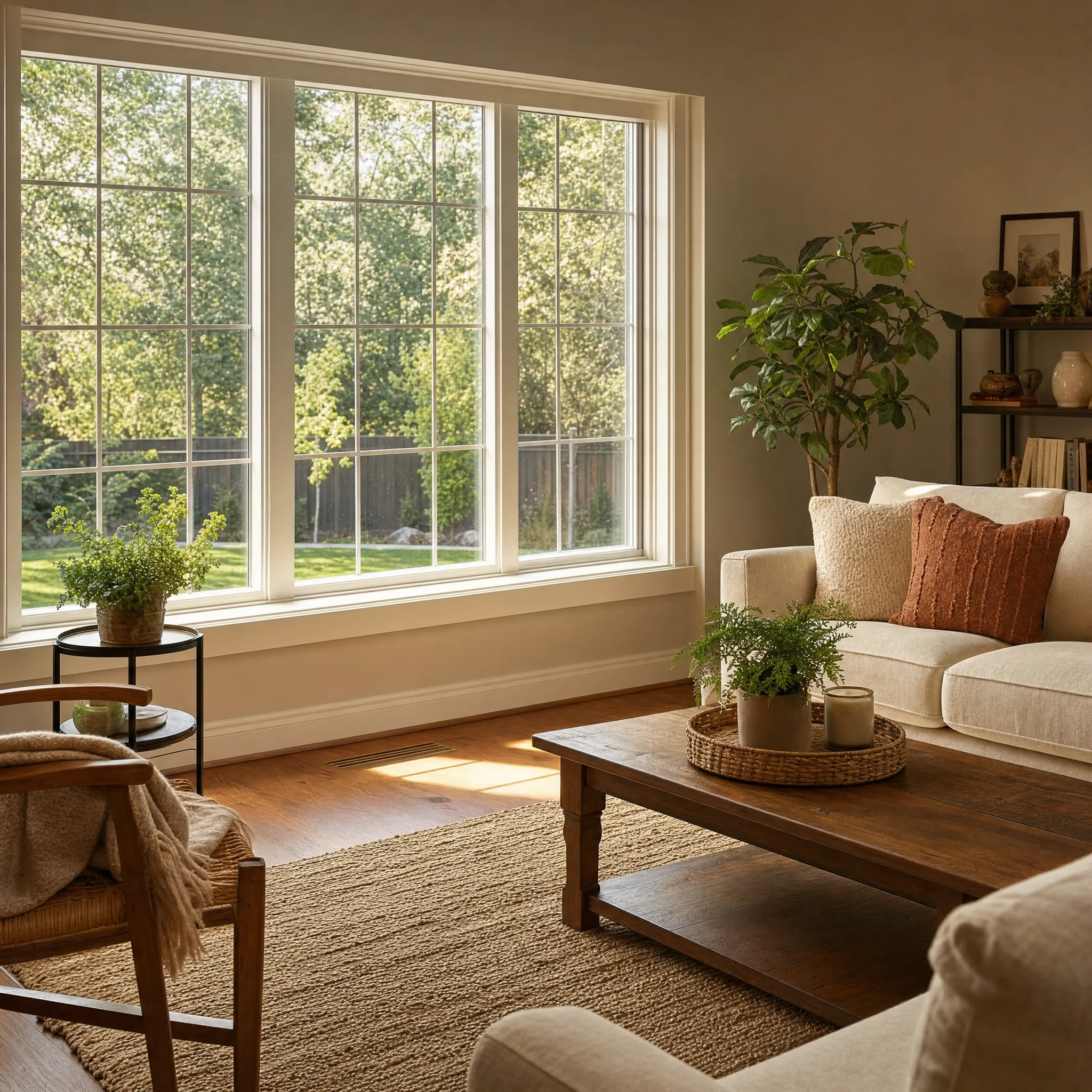 Vista residential window film in an Allentown PA home interior — UV protection and energy savings