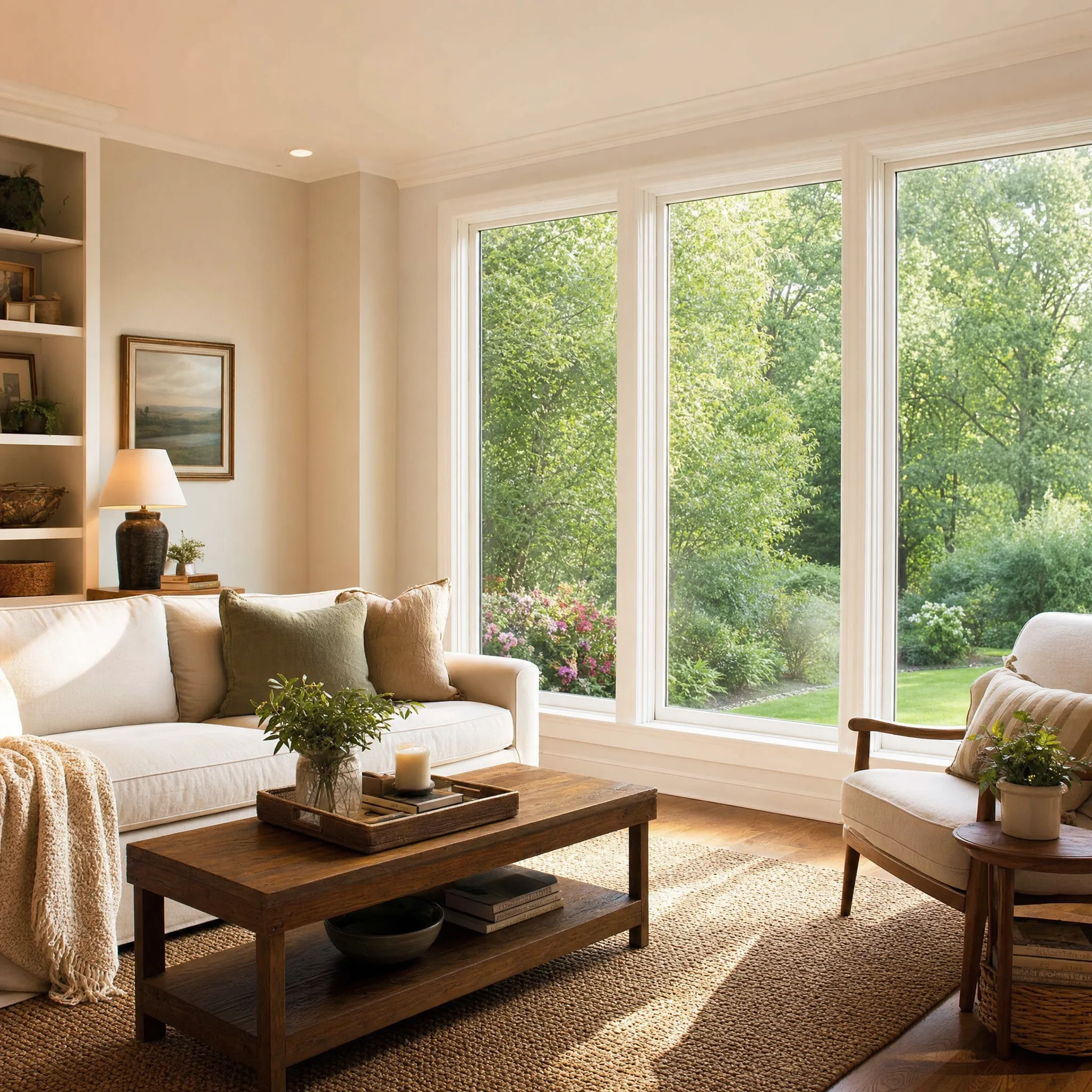 Vista residential window film in an Erie PA home interior — UV protection and energy savings
