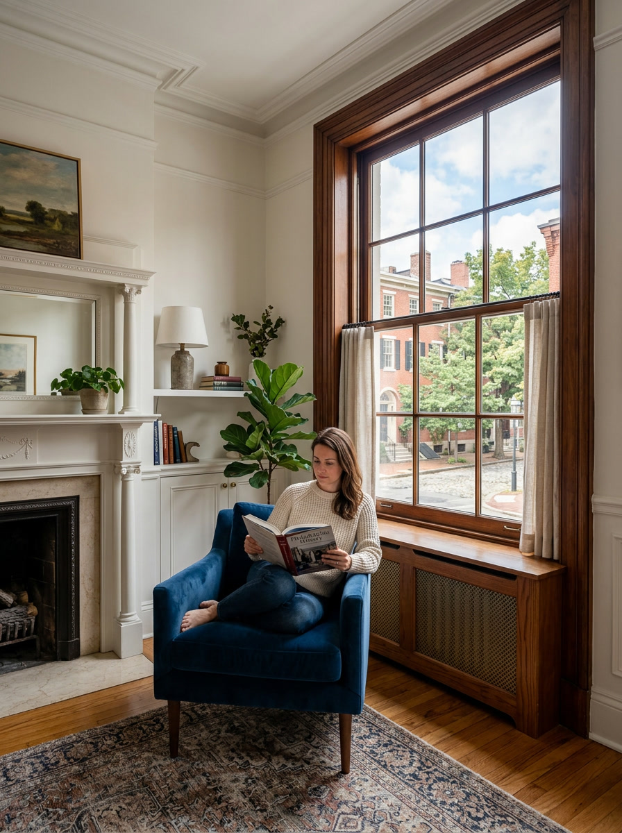 Vista residential window film in a Philadelphia PA home interior — UV protection and energy savings
