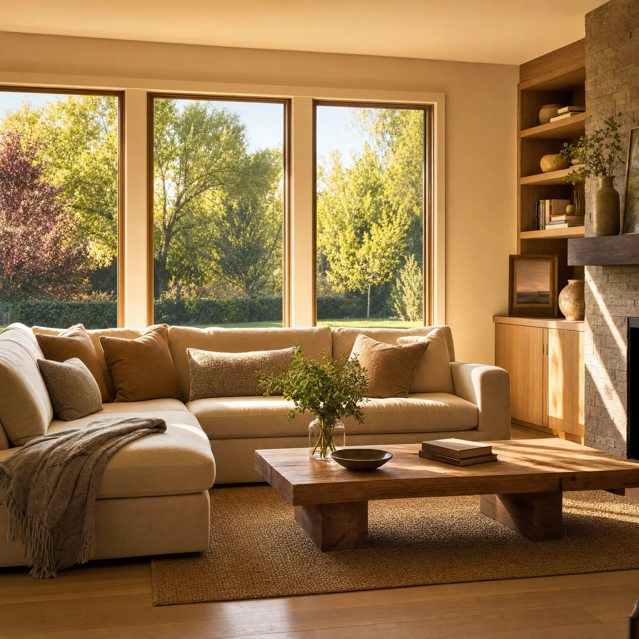 Vista residential window film in a Pittsburgh PA home interior — UV protection and energy savings